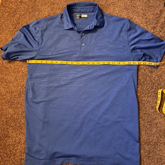 Callaway Men's Opti Dri Short Sleeve Striped Golf Polo Shirt - Picture 6 of 8